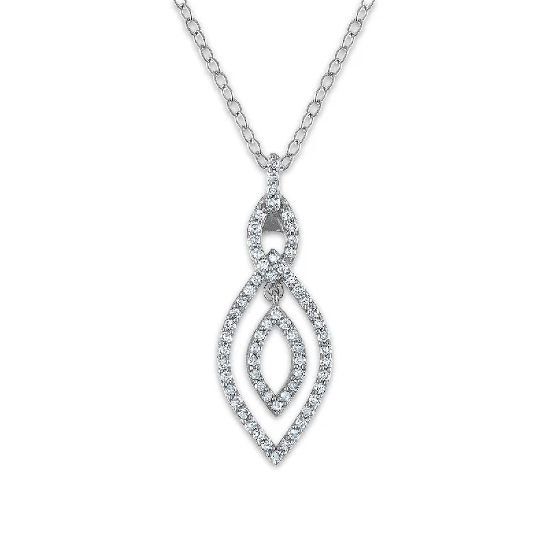 1/4 CTW Diamond 18-inch Pendant in Sterling Silver