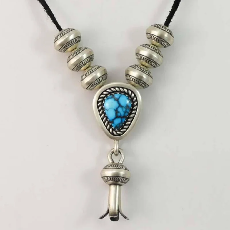 Egyptian Turquoise Squash Pendant