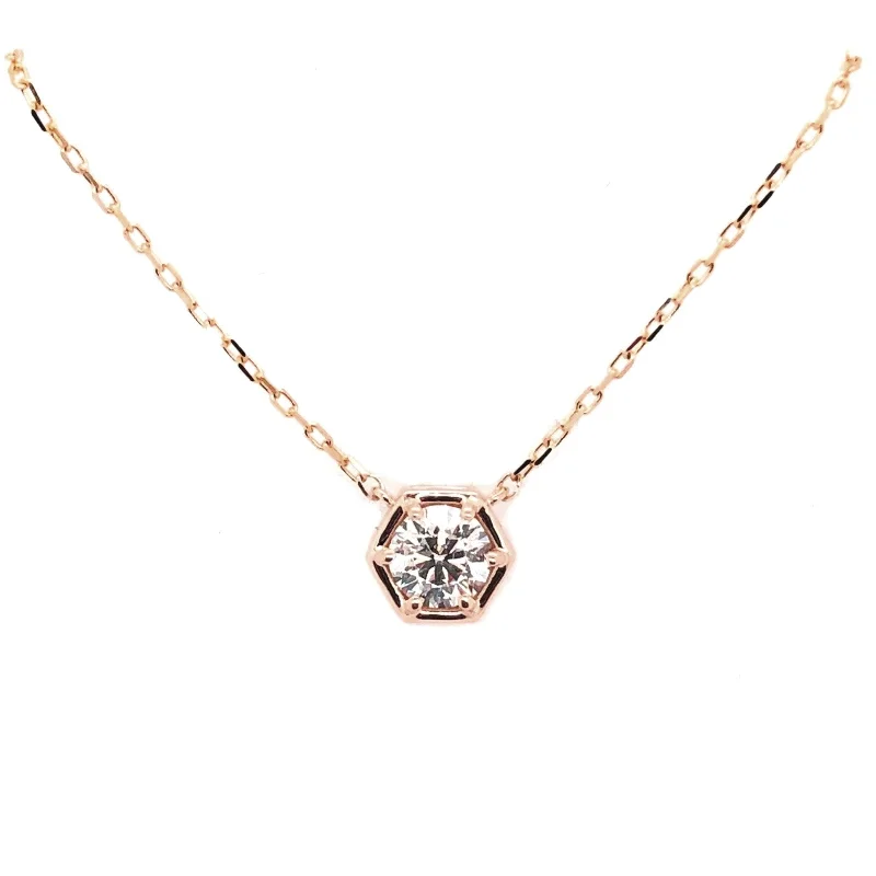 Forevermark 0.50 Ct. Rose Gold Diamond Solitaire Necklace