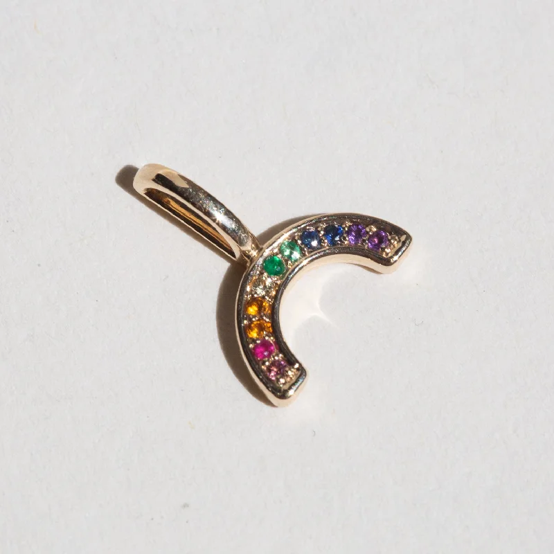 RAINBOW PENDANT| 14K YELLOW GOLD