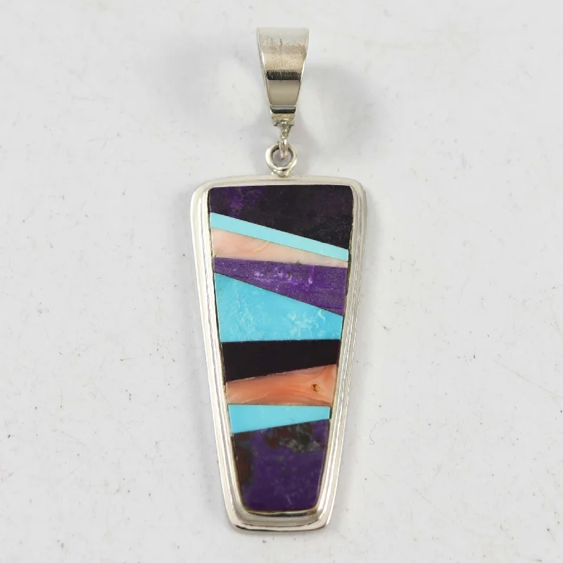 Multi-Stone Inlay Pendant