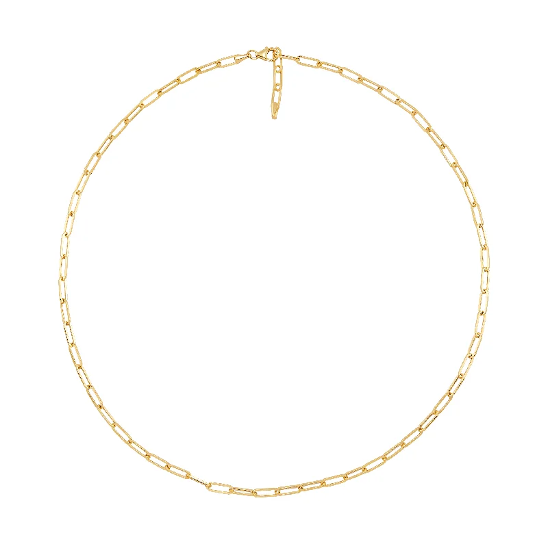 Sabel Collection Yellow Gold Paperclip Chain