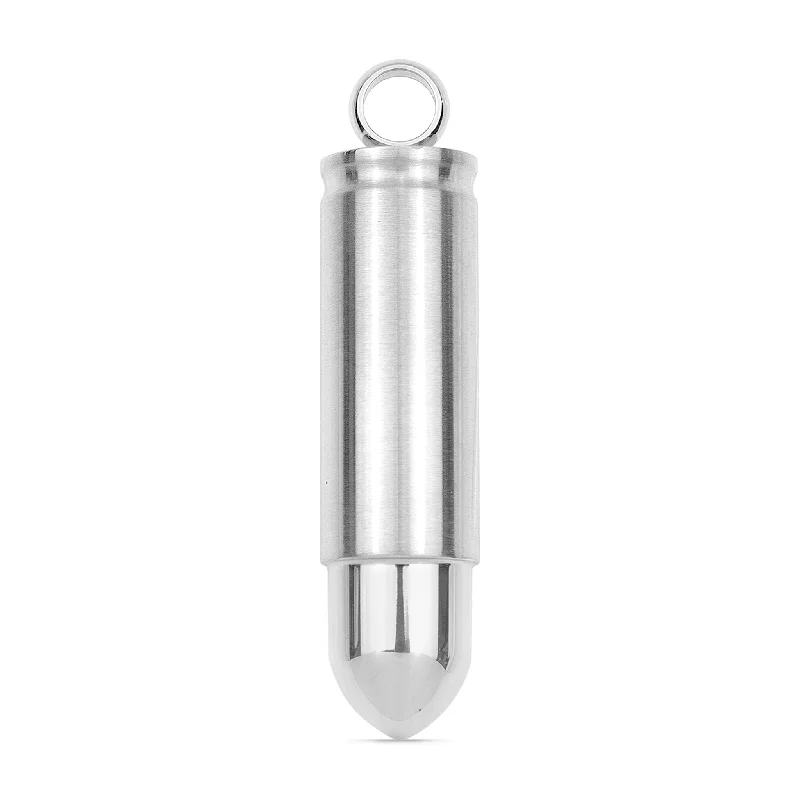 Stainless Steel Large Bullet Pendant / PDJ4382