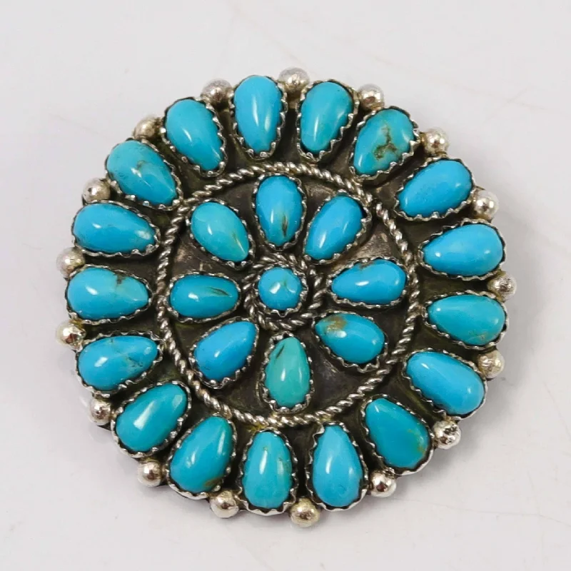 Turquoise Cluster Pin