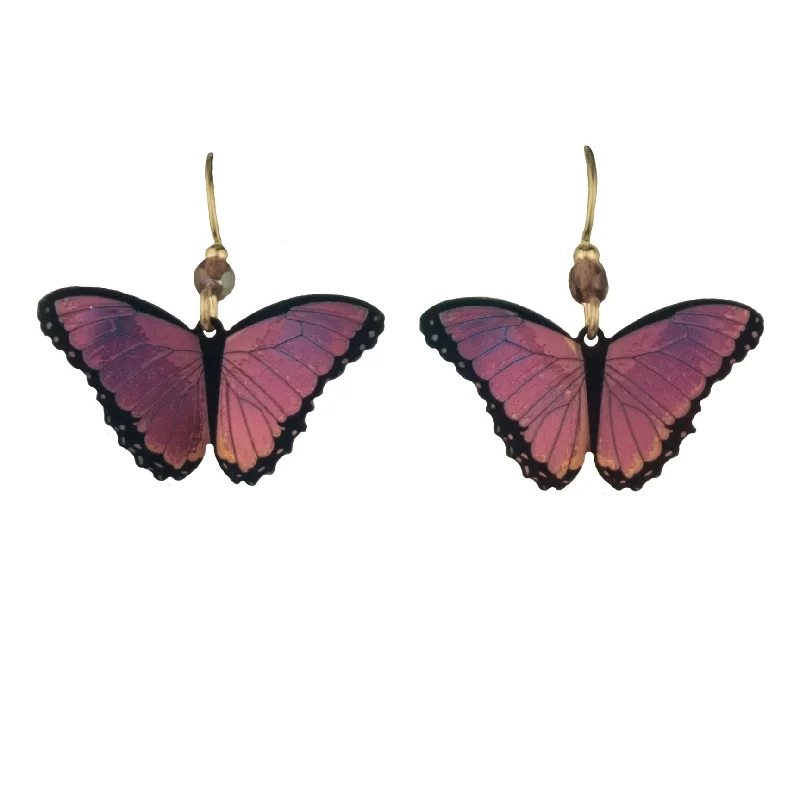 Violet Butterfly Earring