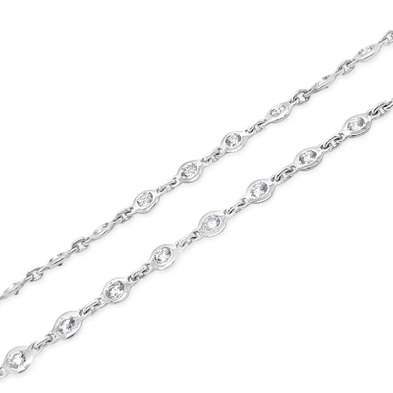 White Gold Diamond Fashion Necklace