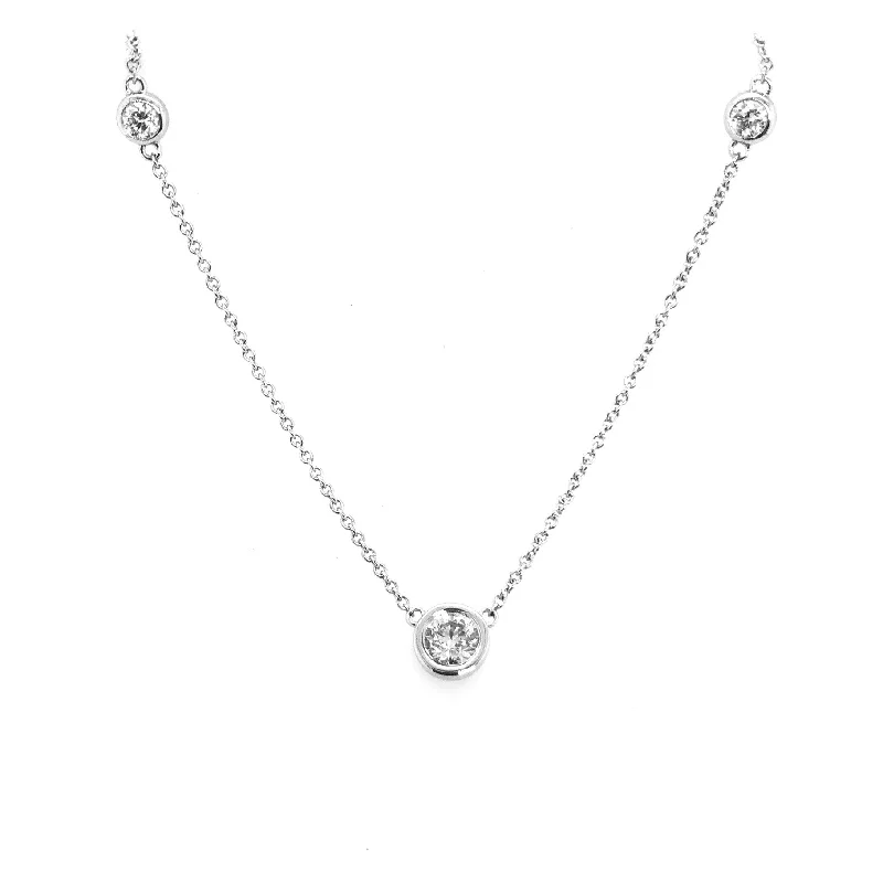 White Gold Diamond Fashion Necklace