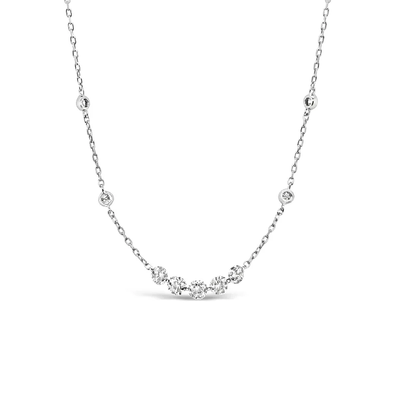 White Gold Diamond Fashion Necklace