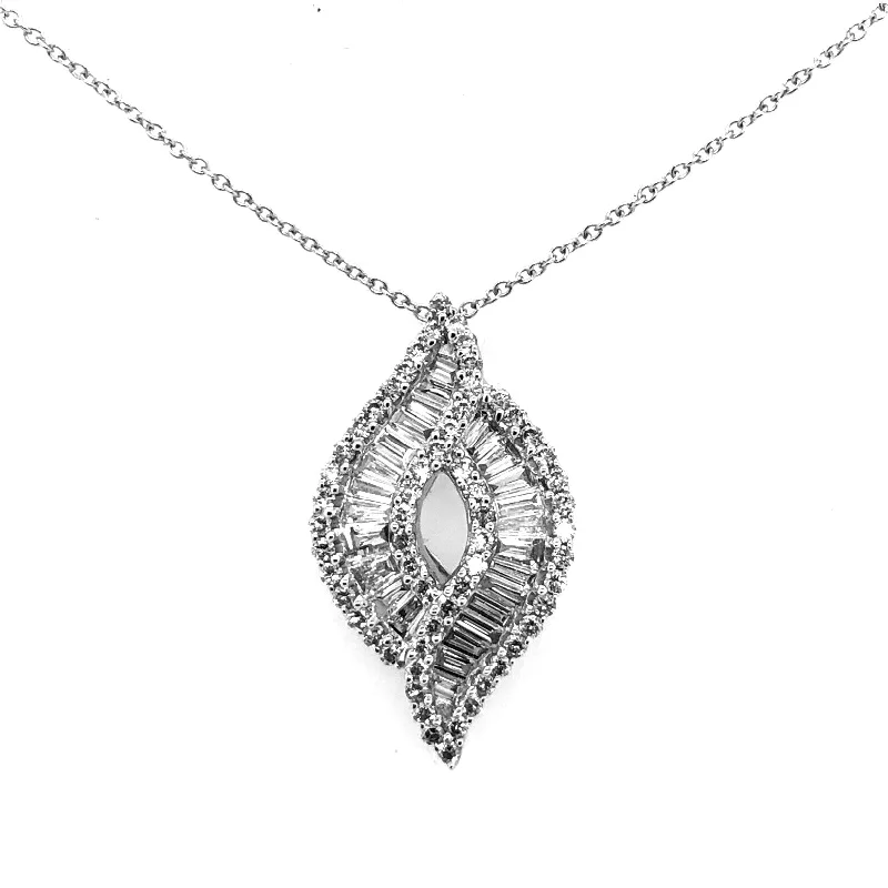 White Gold Diamond Fashion Pendant