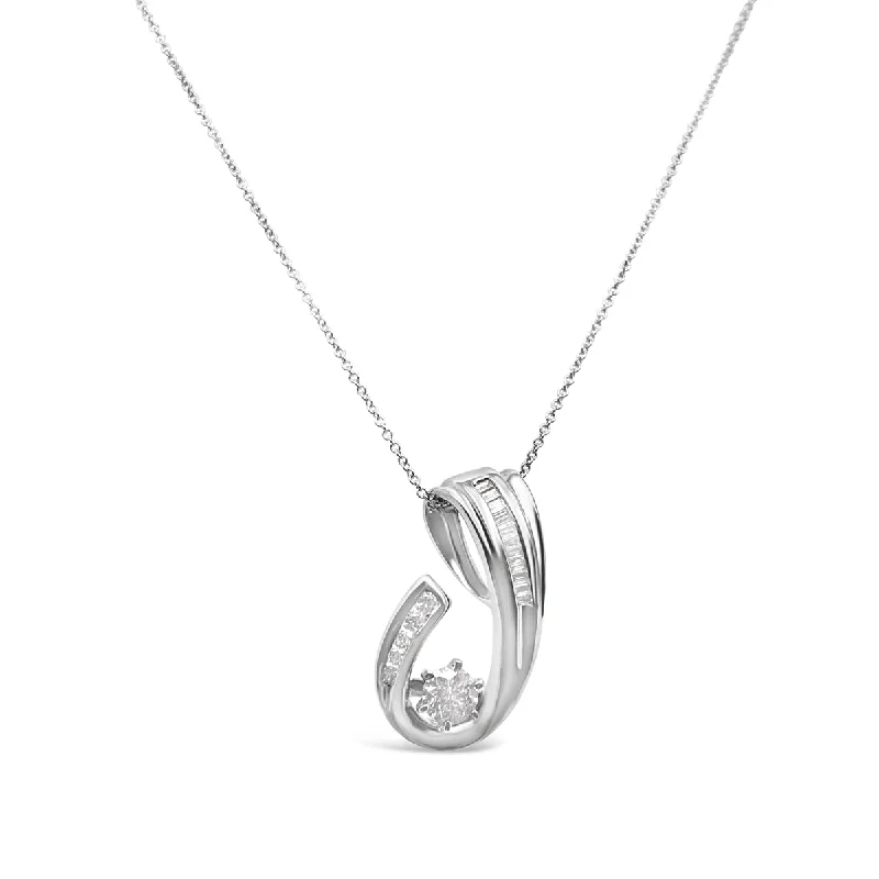 White Gold Diamond Slider Pendant