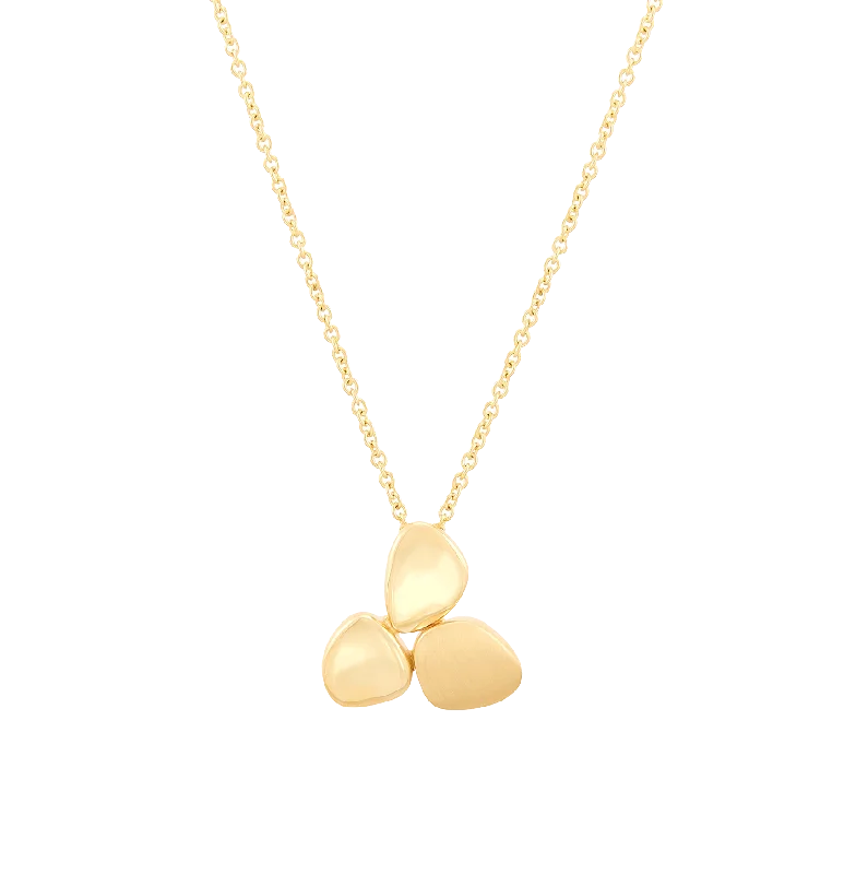 Sabel Collection Yellow Gold Three Disk Pendant