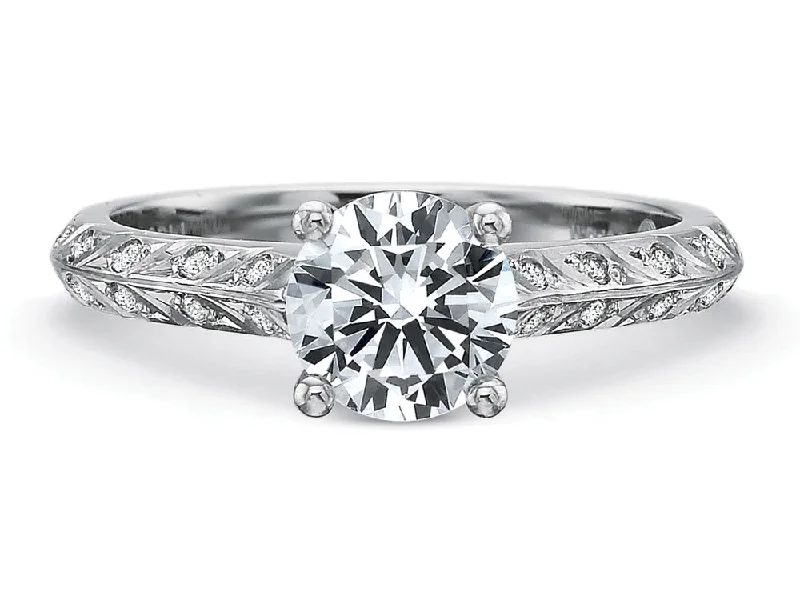 Precision Set Diamond Engagement Ring