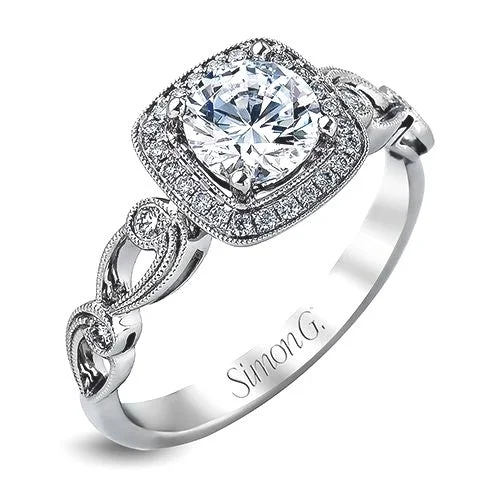 Simon G. "Passion" Halo Engagement Ring