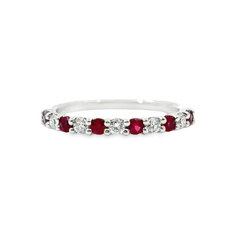 IMAGINE Ruby and Diamond Wedding Band