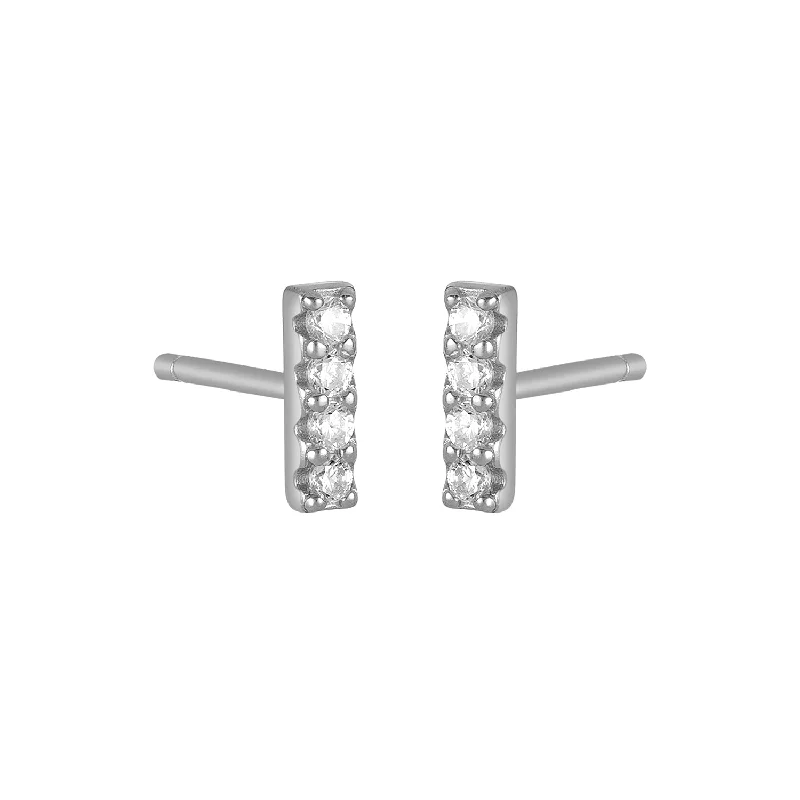 MAEDA BAR STUDS SILVER