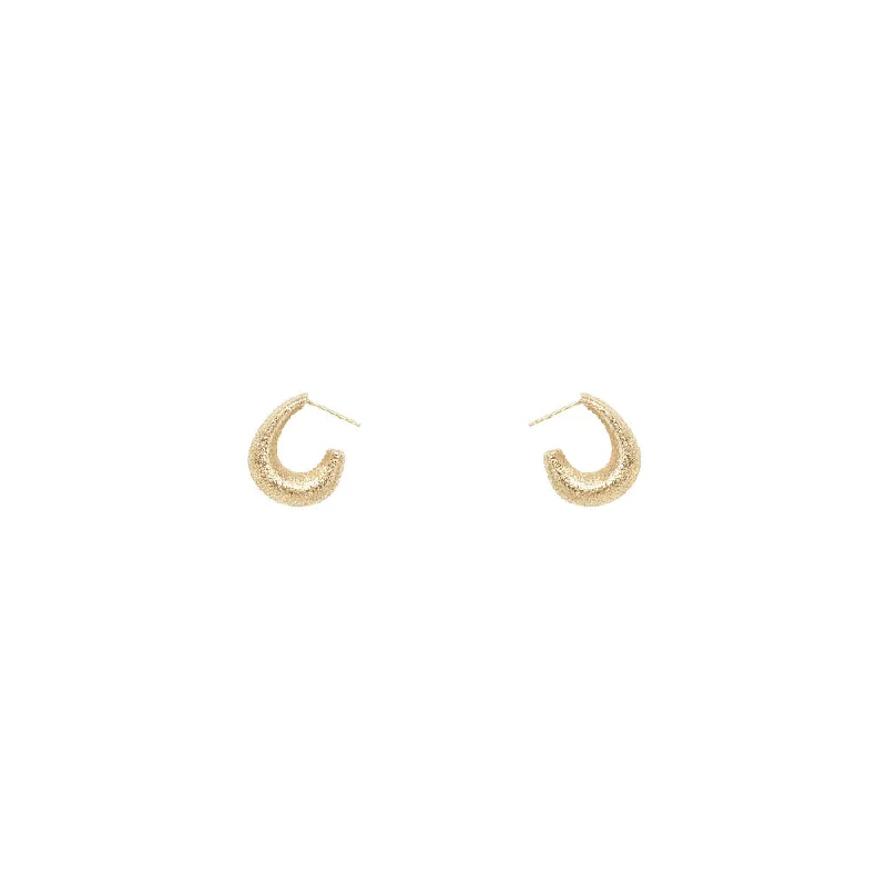 14 Karat Yellow Gold “Coco” Hoop Earrings