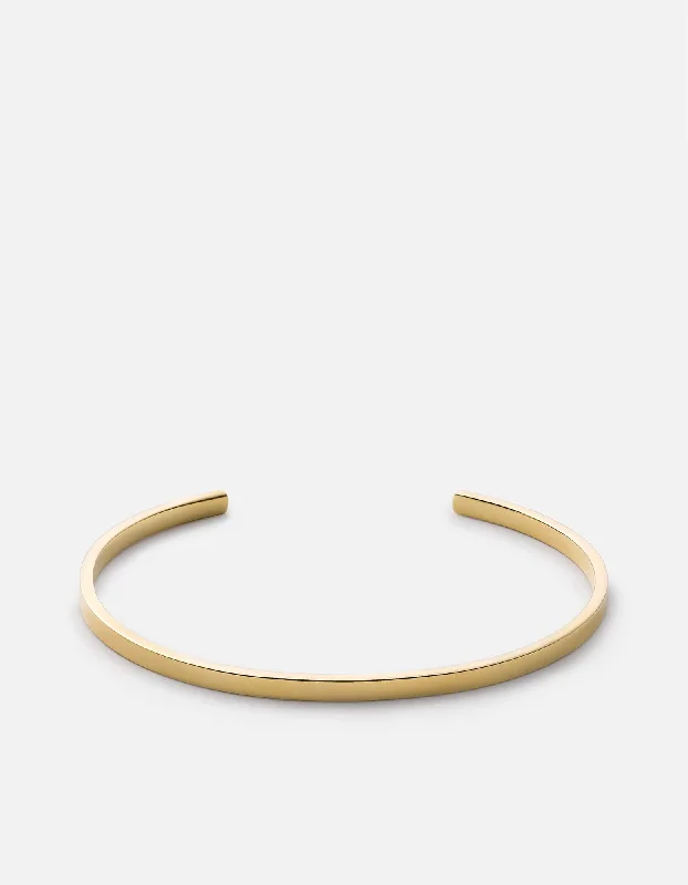 3mm Arbor Cuff, Gold Vermeil