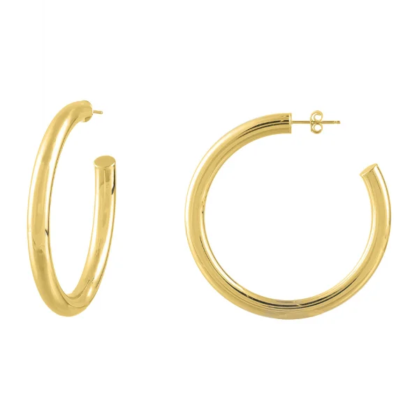 50mm Tube Hoop Earrings