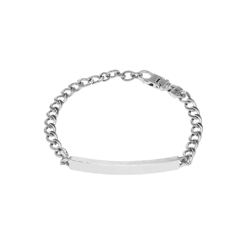 Fossil Stainless Steel Drew ID 20.7cm Bracelet