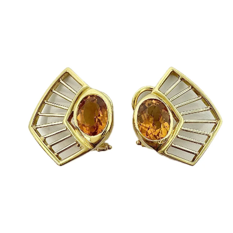 Manfredi 18K Gold and Citrine Earrings