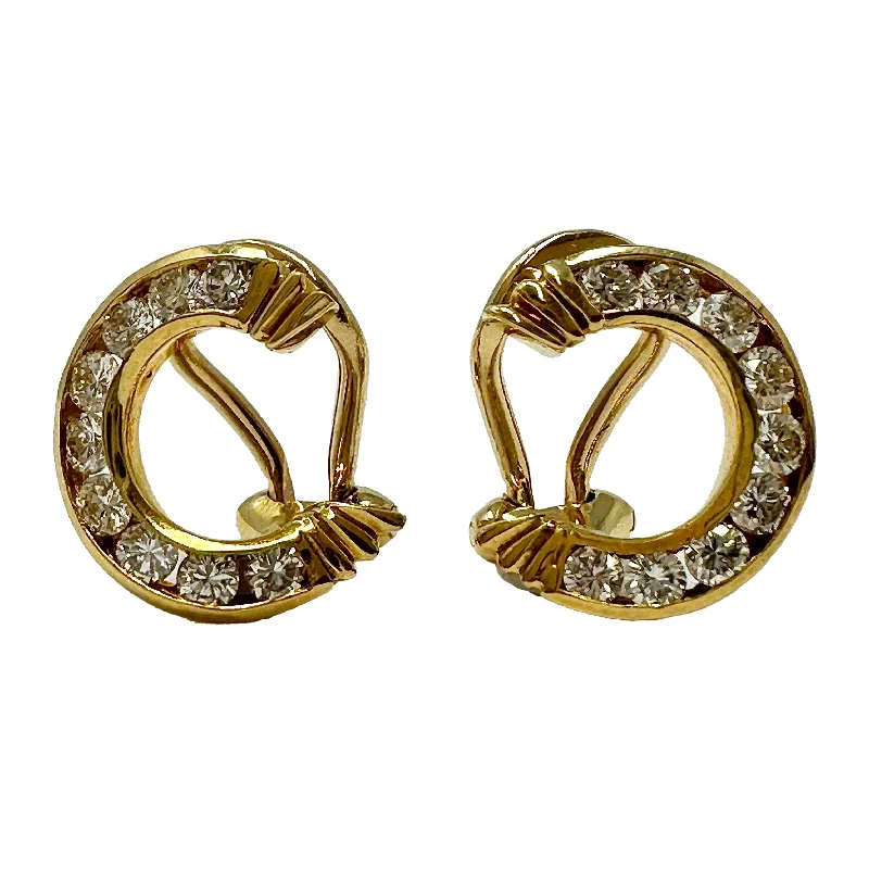 Montclair 18K Gold and Diamond Earrings