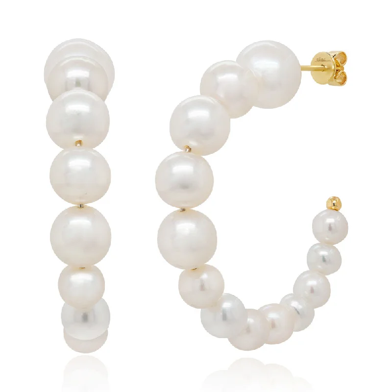 Pearl Hoop Earring