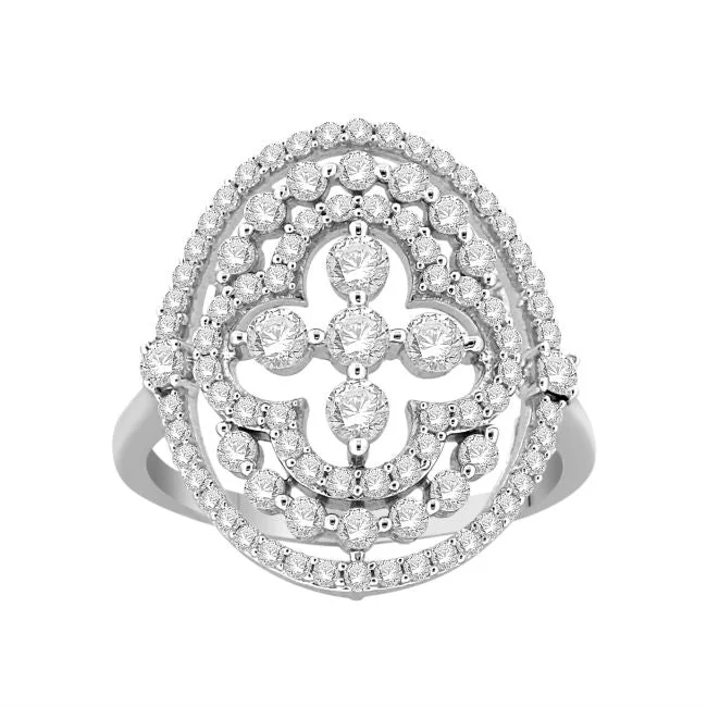 1 CTW Diamond Fashion Ring in 10KT White Gold