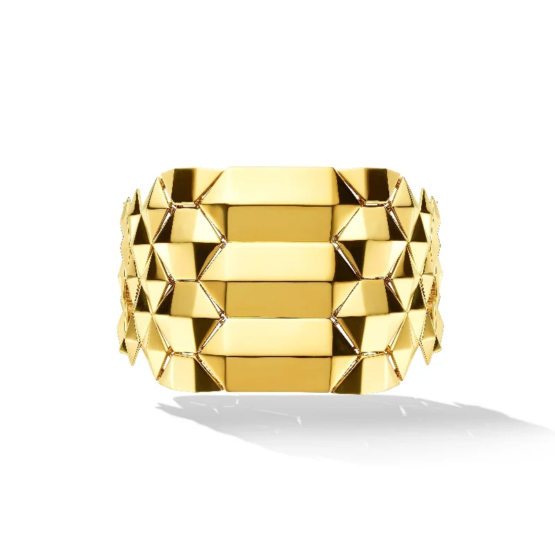 Cadar 18K Yellow Gold Geometric Link Python Bracelet