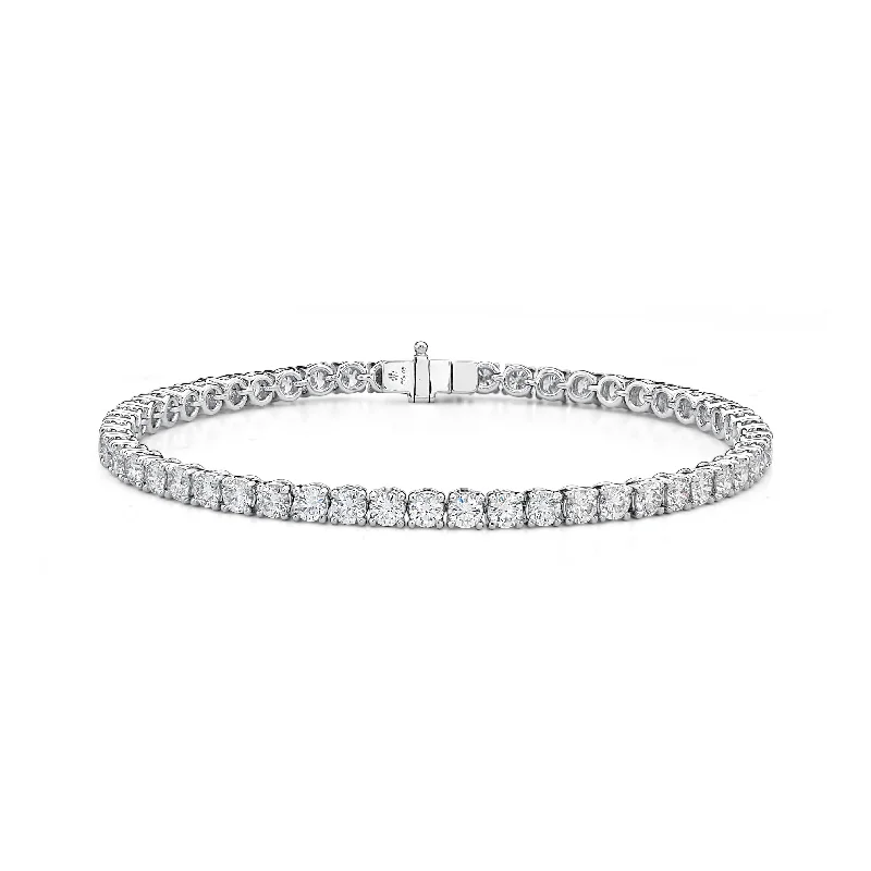 18K White Gold Diamond Tennis Bracelet