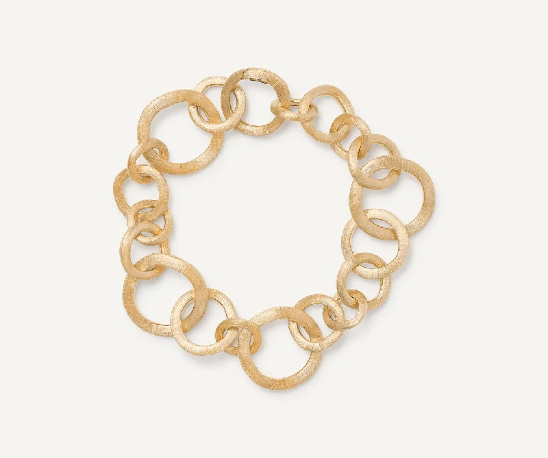 18K Yellow Gold Mixed Link Bracelet